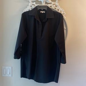 ANN MASHBURN - Classic Black Cotton Tunic